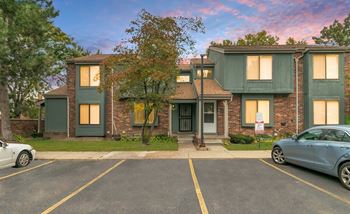 Clubhouse Exterior In Night at The Village of Hyde Park, Michigan, 48207
